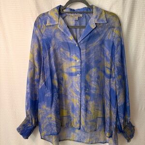 ALLSAINTS  Isla Inspiral Button-Up Shirt Sz. 6